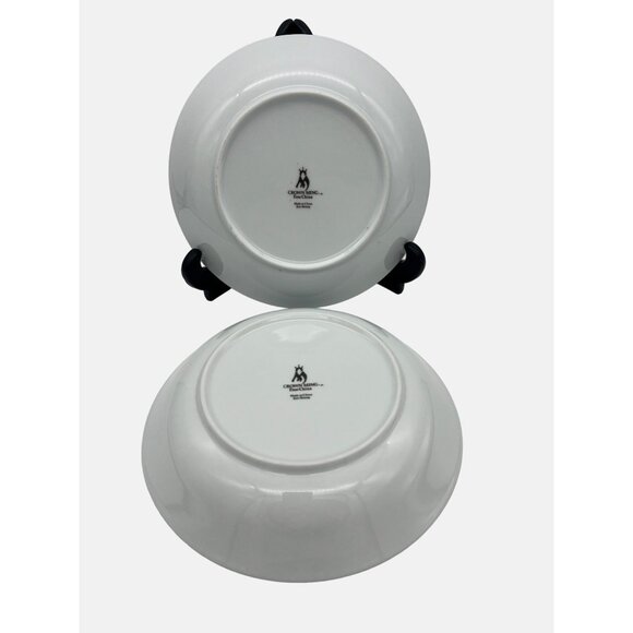 Crown Ming Fine China Windsor 2 Soup Bowls 7.5" Jian Shiang Floral Pattern - Picture 2 of 7